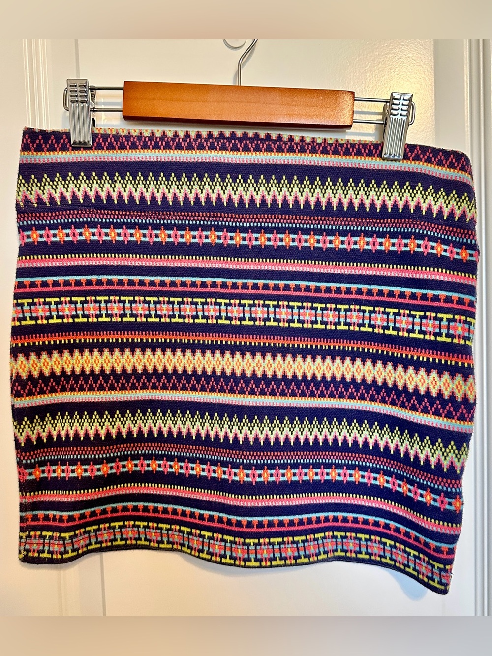 Vintage Nollie Neon Tribal Print Mini Skirt | Size Small, Nearly New